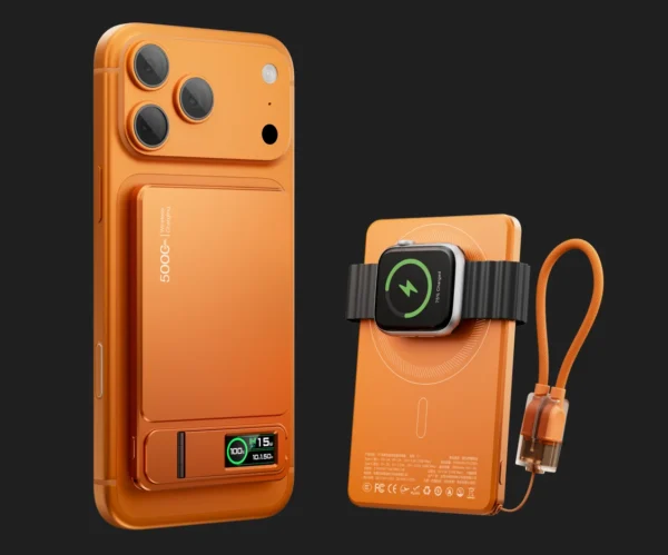 סוללת גיבוי מגנטית אלחוטית דקה 10000mAh