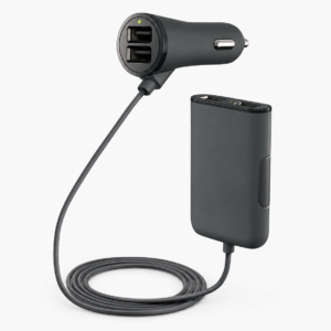 מטען USB לרכב עם 4 יציאות